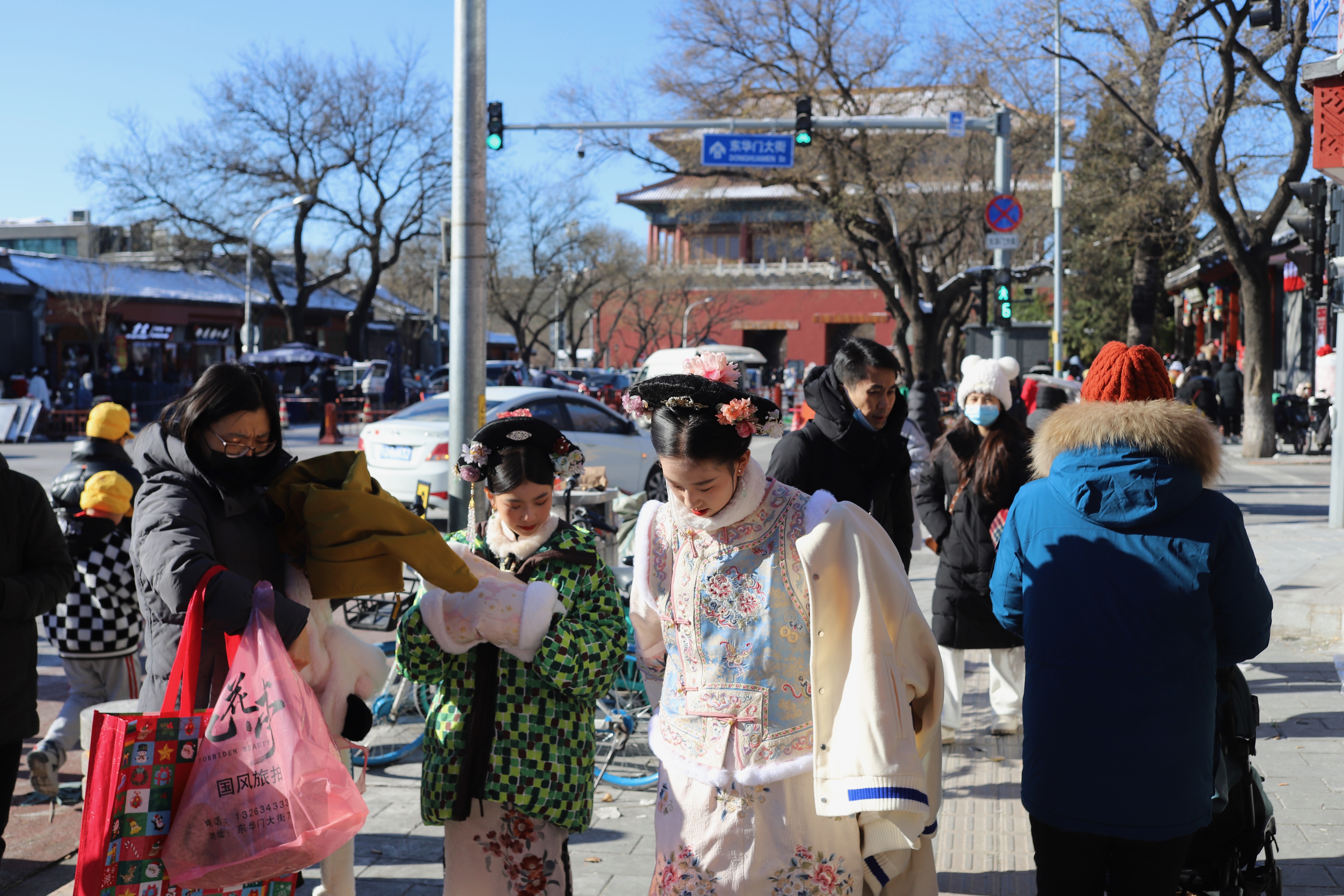 As we got closer to the gates of the Forbidden City, we saw more people in costume.